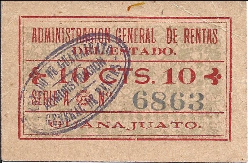 1O CENTAVOS ESTADO DE GUANAJUATO