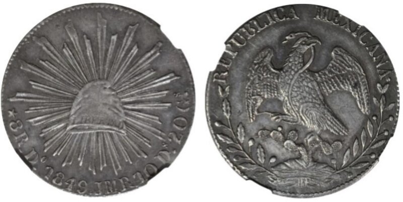 8 REALES DE DURANGO (1849)