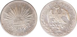 8 REALES HERMOSILLO (1895)
