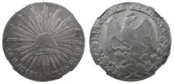 8 REALES DE DURANGO (1835/4)