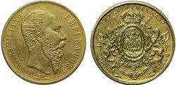20 PESOS ORO MAXIMILIANO (1869)