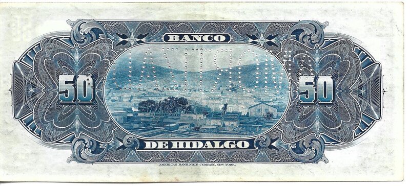50 PESOS BANCO DE HIDALGO